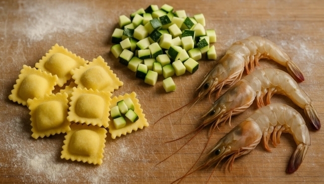 1kg di Ravioli Ripieni a base di Pesce
